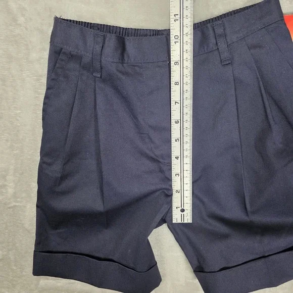 Dennis Uniform Shorts Girls G8 Navy New Pleated Cuffed School Uniform 4050 - Picture 9 of 11